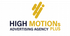 High motions plus logo